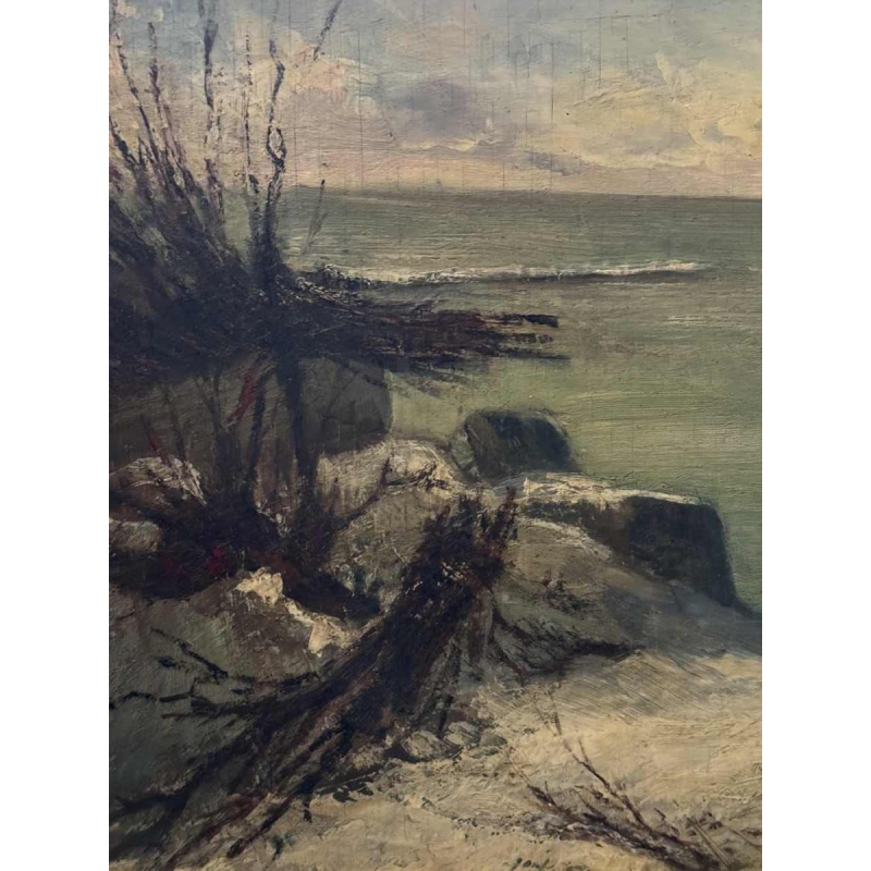 Carlo Van Her (1884-1960): Heyst - Zeebrugge december Kerstmis 1938.