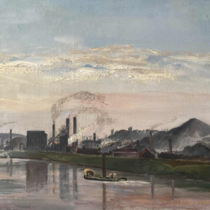 Cécile FRANSOLET (1882-1968): “The Meuse at Flémale - Espérance Longdoz”