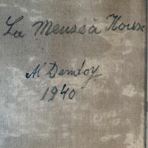 Albert DANDOY (1885-1977): « La Meuse à Houx » en 1940