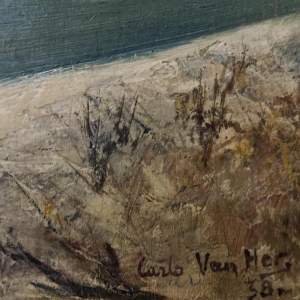 Carlo Van Her (1884-1960): Heyst - Zeebrugge December Christmas 1938.