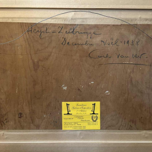 Carlo Van Her (1884-1960): Heyst - Zeebrugge December Christmas 1938.