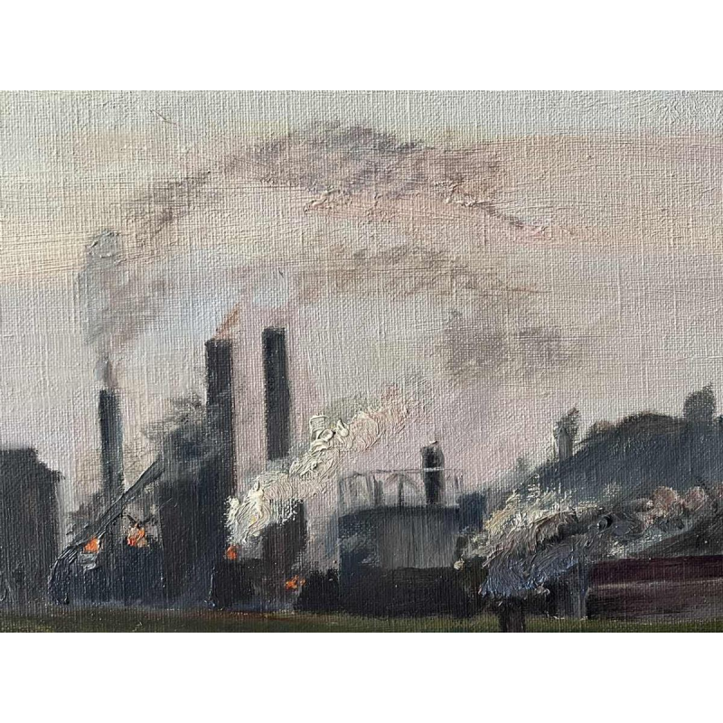 Cécile FRANSOLET (1882-1968): “The Meuse at Flémale - Espérance Longdoz”