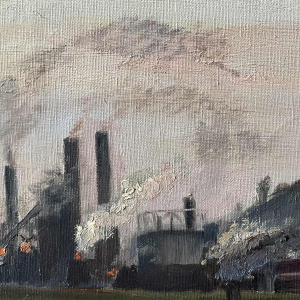 Cécile FRANSOLET (1882-1968): “The Meuse at Flémale - Espérance Longdoz”