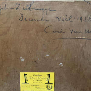 Carlo Van Her (1884-1960): Heyst - Zeebrugge December Christmas 1938.