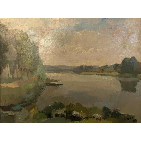 Gustave CAMUS (1914-1984: “The Semois and the Poupehan bridge”