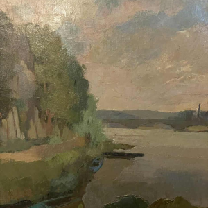 Gustave CAMUS (1914-1984: “The Semois and the Poupehan bridge”