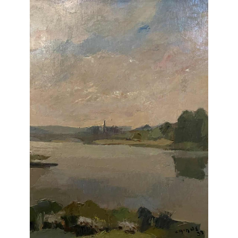 Gustave CAMUS (1914-1984: “The Semois and the Poupehan bridge”