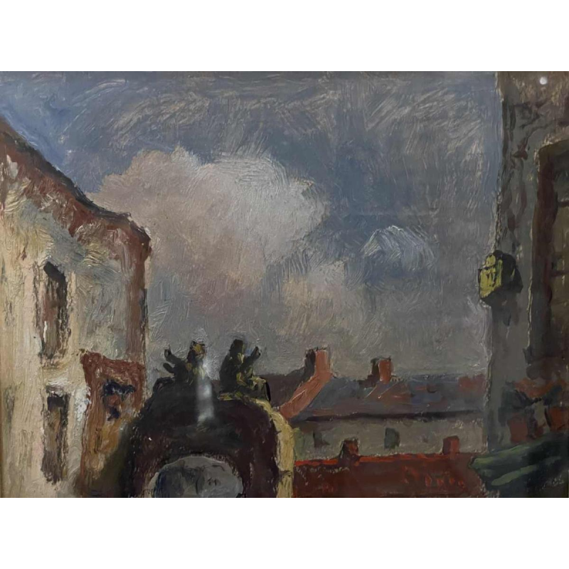 Albert DANDOY (1885-1977): « Namur - Le marché au foin »