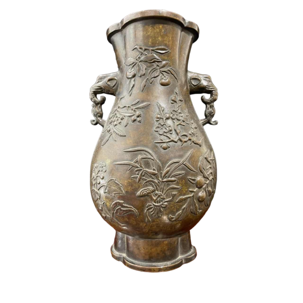 Bronze baluster vase, China 18th century