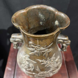 Bronze baluster vase, China 18th century