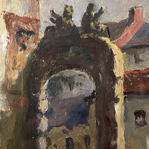 Albert DANDOY (1885-1977): "Namur - Le marché au foin" (Namen - De hooimarkt)