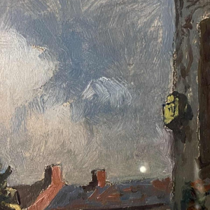 Albert DANDOY (1885-1977): "Namur - Le marché au foin" (Namur - The hay market)