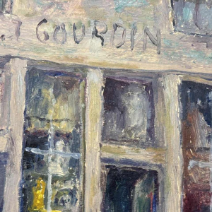 Albert DANDOY : « GOURDIN Haute Marcelle straat Namen » schilderij olie op karton