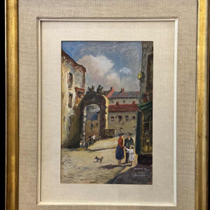 Albert DANDOY (1885-1977): "Namur - Le marché au foin" (Namen - De hooimarkt)