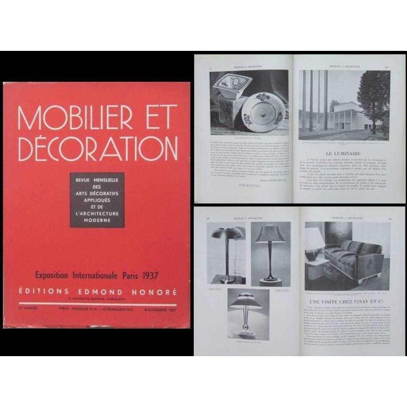 JEAN PERZE (73cm) Zeldzame Art Deco Tafellamp N°516 Brons & Opaalglas 1936