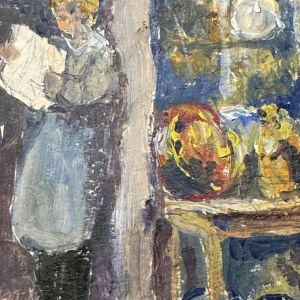 Albert DANDOY : « GOURDIN Haute Marcelle straat Namen » schilderij olie op karton