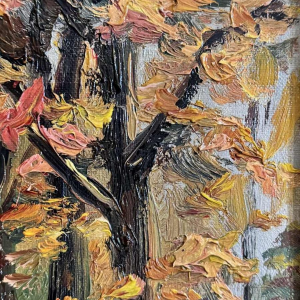 Fernand PONTHIER (1885-1952): « Autumn in Ligneuville » painting oil on canvas, 1931