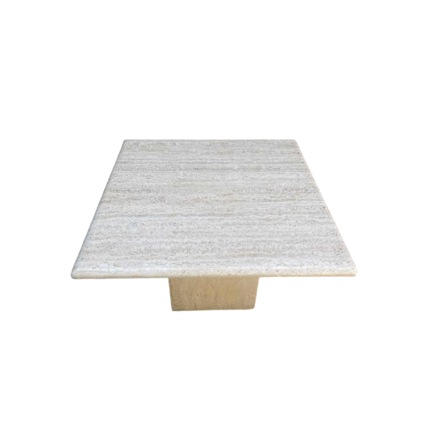 Travertine coffee table, Italian design, circa 1970