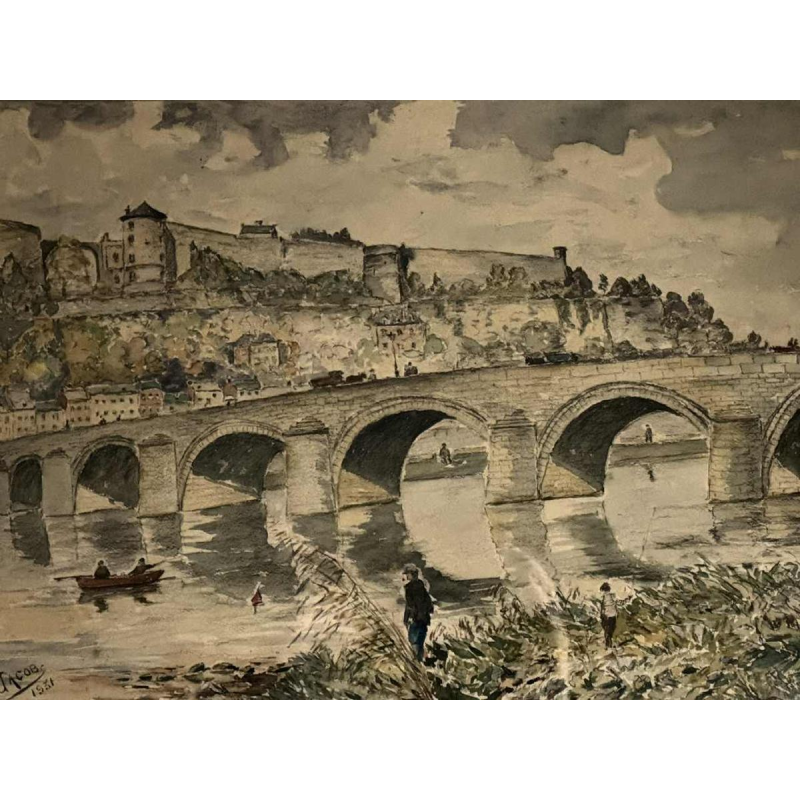 G. JACOBS « Namur - The Jamb Bridge and the Citadel" in