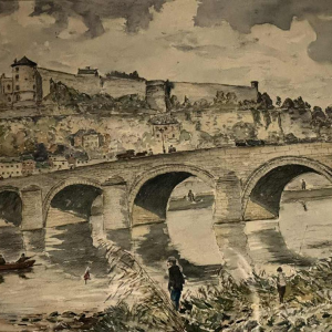 G. JACOBS « Namur - De Jambes-brug en de Citadel » in 1931