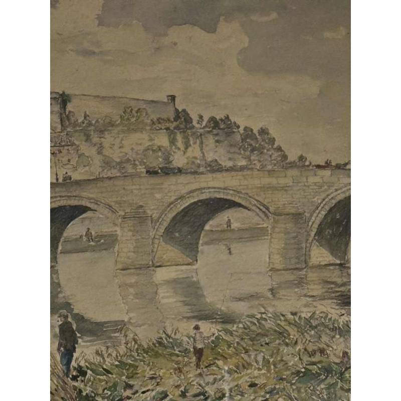 G. JACOBS « Namur - De Jambes-brug en de Citadel » in 1931