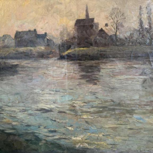 Modeste Jean LHOMME (1883-1946): La Meuse à Chockier 1929 (The Meuse at Chockier 1929)