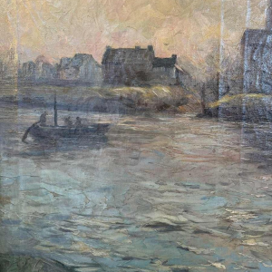 Modeste Jean LHOMME (1883-1946): La Meuse à Chockier 1929 (De Maas bij Chockier 1929)