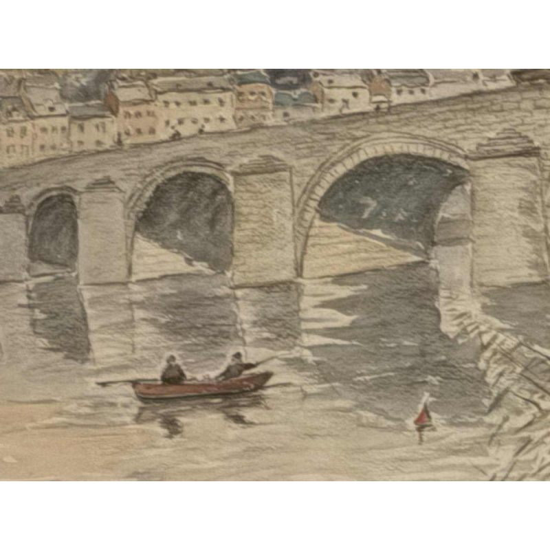 G. JACOBS « Namur - Le pont de Jambes et la Citadelle » en 1931