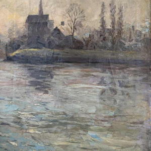 Modeste Jean LHOMME (1883-1946): « La Meuse à Chockier 1929 »
