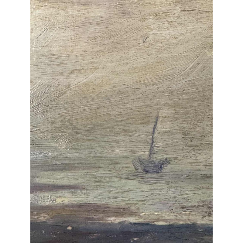 Albert DANDOY (1885-1977): Zeldzame marine - zeiltrawler