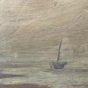 Albert DANDOY (1885-1977): Zeldzame marine - zeiltrawler