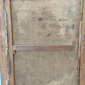 Albert DANDOY : « Le matin dans la Marlagne » à Namur , peinture, 1928