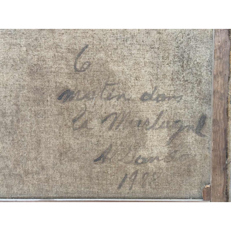 Albert DANDOY : « Le matin dans la Marlagne » à Namur , peinture, 1928