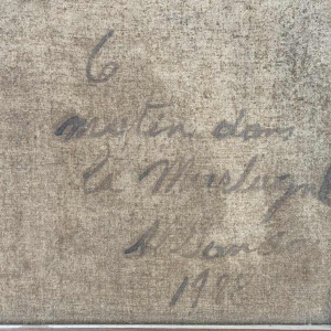 Albert DANDOY : « Le matin dans la Marlagne » à Namur , peinture, 1928