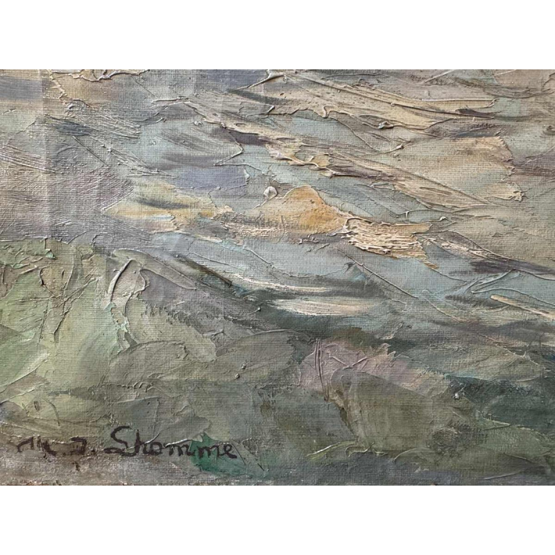 Modeste Jean LHOMME (1883-1946): « La Meuse à Chockier 1929 »