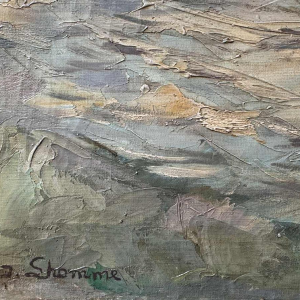 Modeste Jean LHOMME (1883-1946): La Meuse à Chockier 1929 (De Maas bij Chockier 1929)