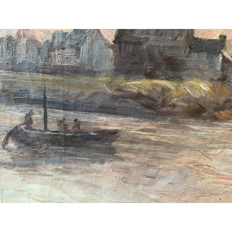 Modeste Jean LHOMME (1883-1946): La Meuse à Chockier 1929 (De Maas bij Chockier 1929)