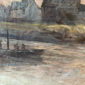 Modeste Jean LHOMME (1883-1946): La Meuse à Chockier 1929 (De Maas bij Chockier 1929)