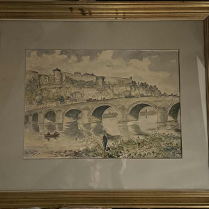 G. JACOBS « Namur - Le pont de Jambes et la Citadelle » en 1931