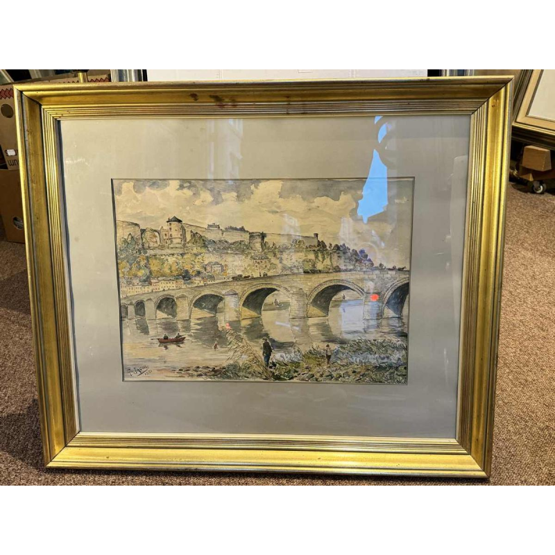 G. JACOBS « Namur - De Jambes-brug en de Citadel » in 1931