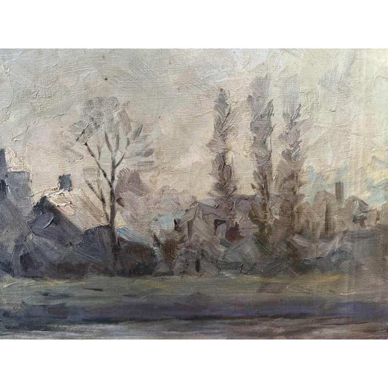 Modeste Jean LHOMME (1883-1946): La Meuse à Chockier 1929 (De Maas bij Chockier 1929)