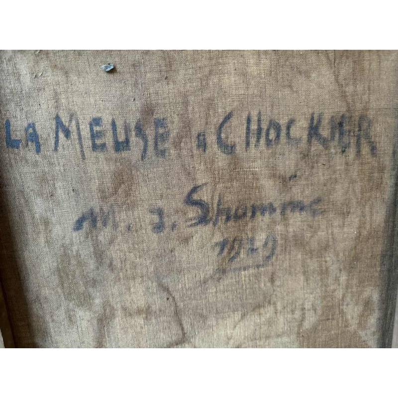 Modeste Jean LHOMME (1883-1946): La Meuse à Chockier 1929 (The Meuse at Chockier 1929)