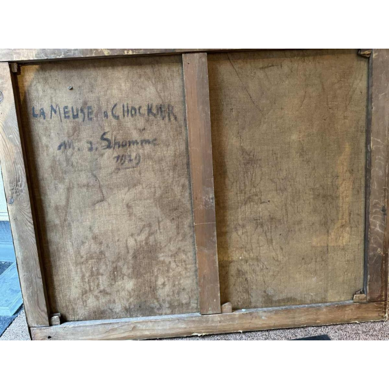 Modeste Jean LHOMME (1883-1946): « La Meuse à Chockier 1929 »