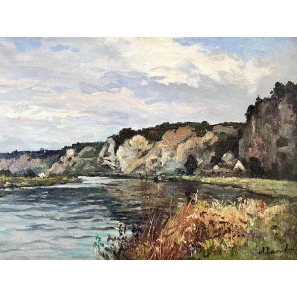 Albert DANDOY «La Meuse » huile sur toile