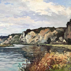 Albert DANDOY «TheMeuse» oil on canvas