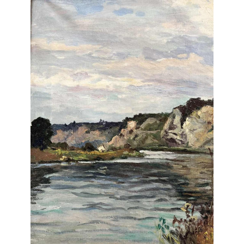Albert DANDOY «La Meuse » huile sur toile