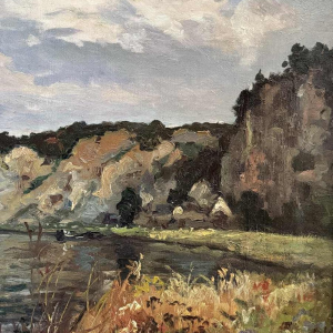 Albert DANDOY «TheMeuse» oil on canvas
