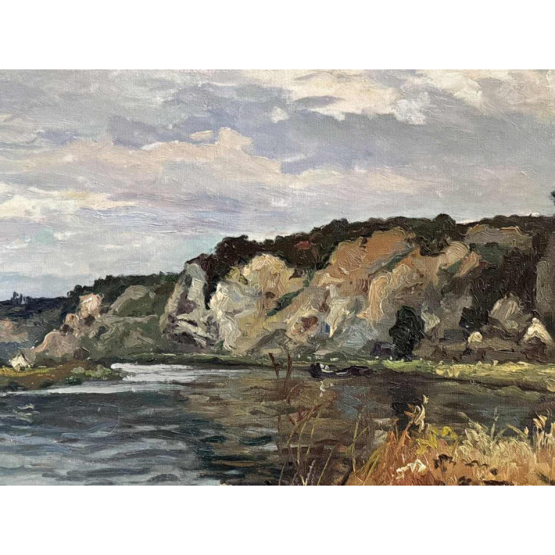 Albert DANDOY «TheMeuse» oil on canvas