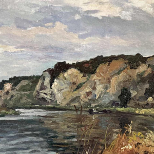 Albert DANDOY «TheMeuse» oil on canvas