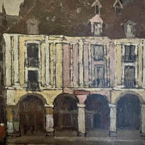 Jean-Baptiste SCORIEL (1883-1956): De arcades in de haven van Dieppe - schilderi